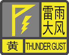 Yellow Warning of Thunderstorm
